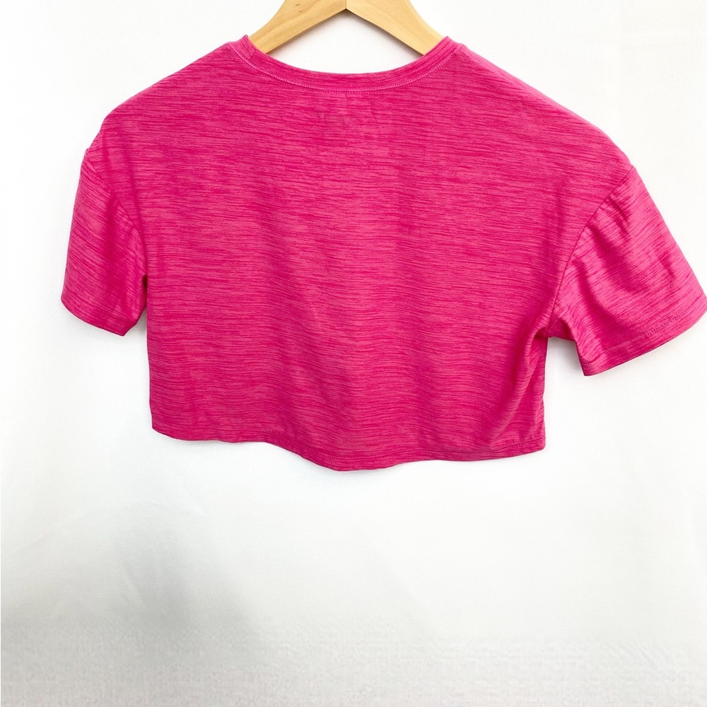 Old Navy Girls Breathe ON Cropped Active Tee Hot Pink Size 8